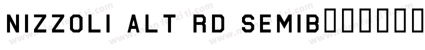 Nizzoli Alt Rd SemiB字体转换